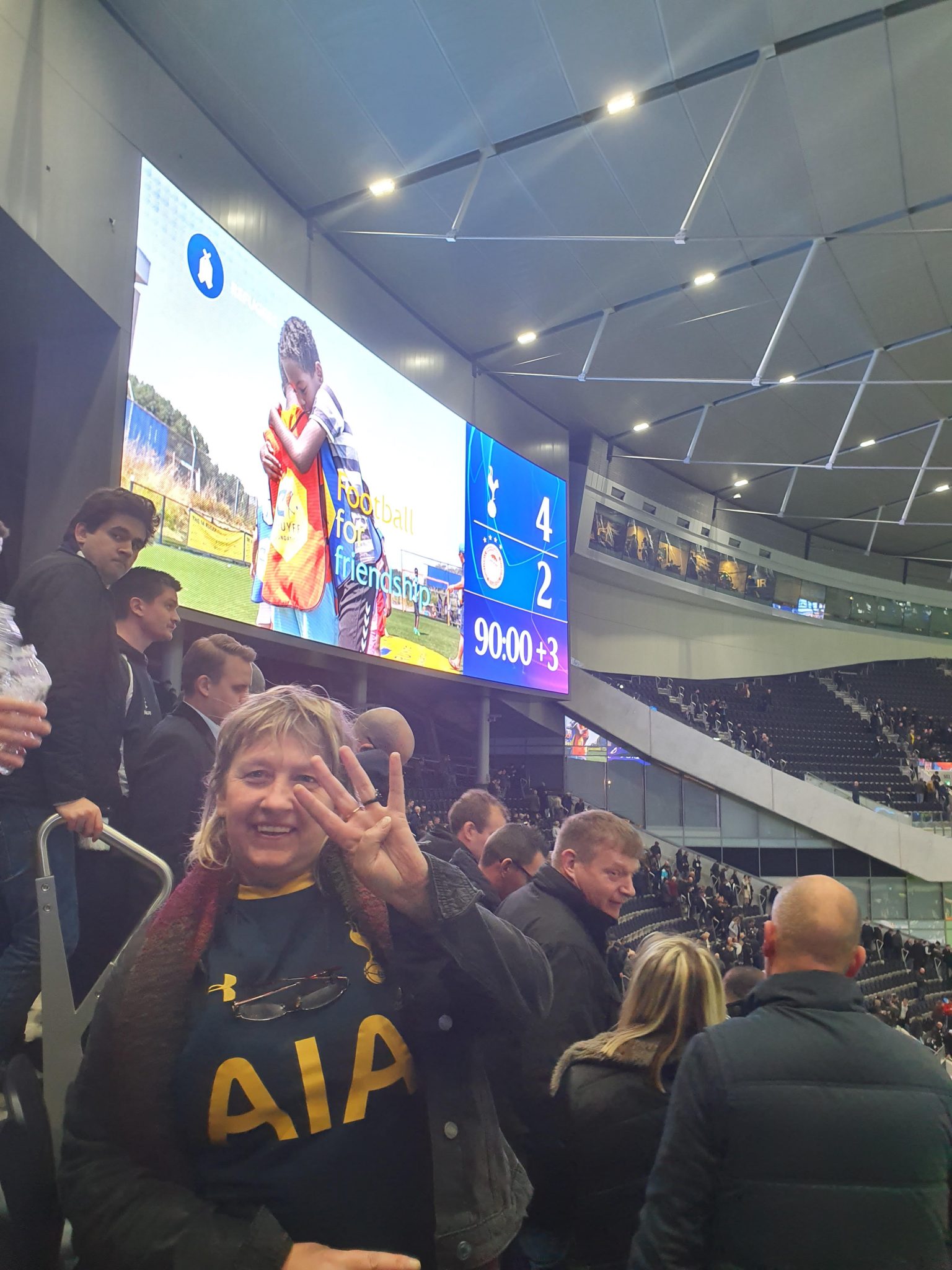 Helen celebrates the win