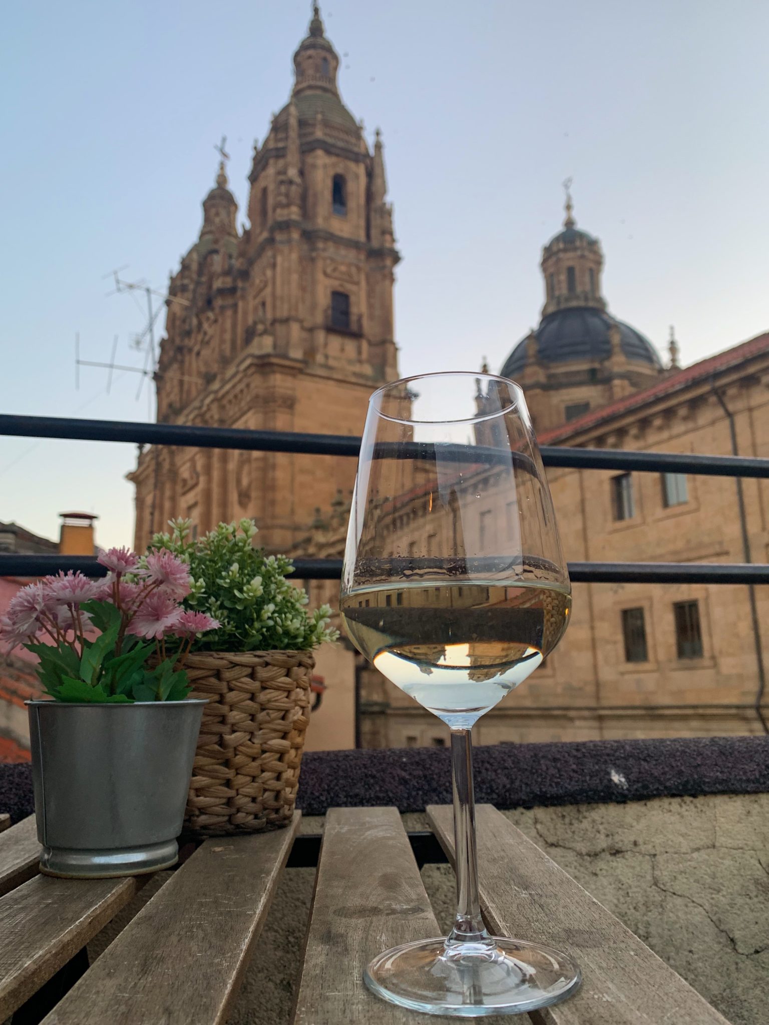 Terrace views at La Malhablada in Salamanca
