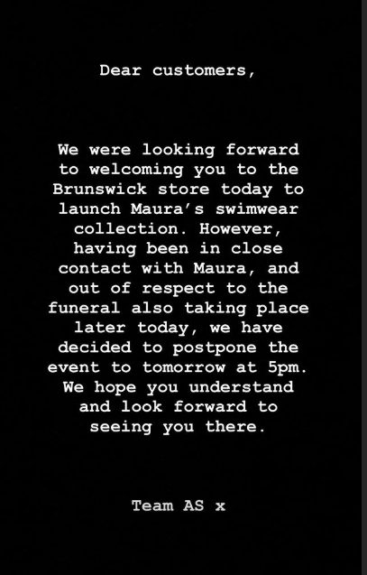 Maura Higgins postpones swimwear launch out of respect for Caroline Flack