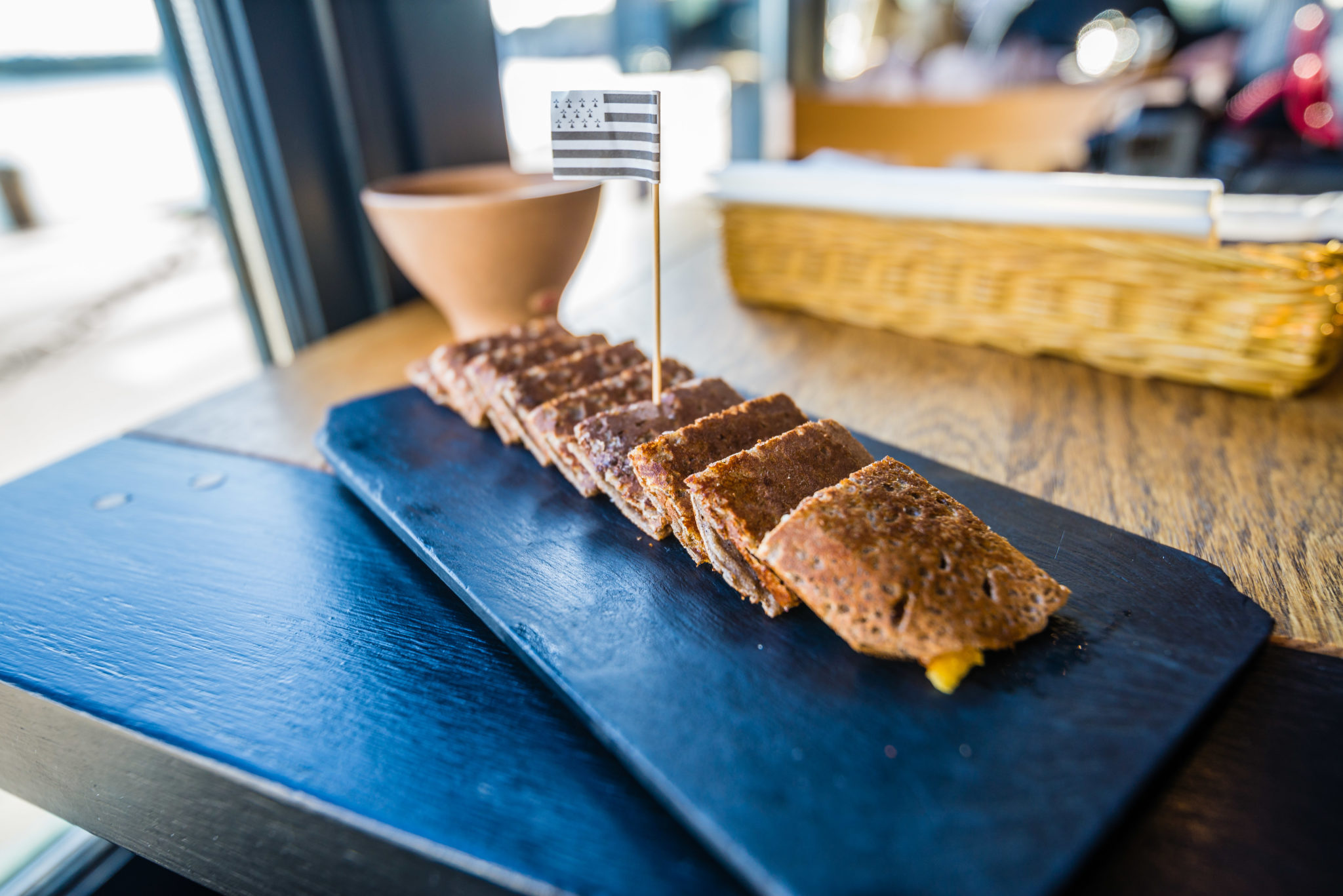 Savoury buckwheat galette at Breizh Café in Brittany, France. Photo credits: crtb-Teddy Verneuil